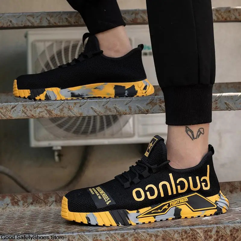 Safety Shoes With Steel Toe Cap Work Sneakers