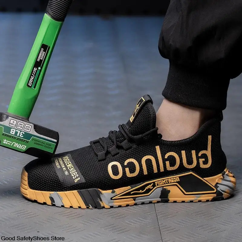 Safety Shoes With Steel Toe Cap Work Sneakers
