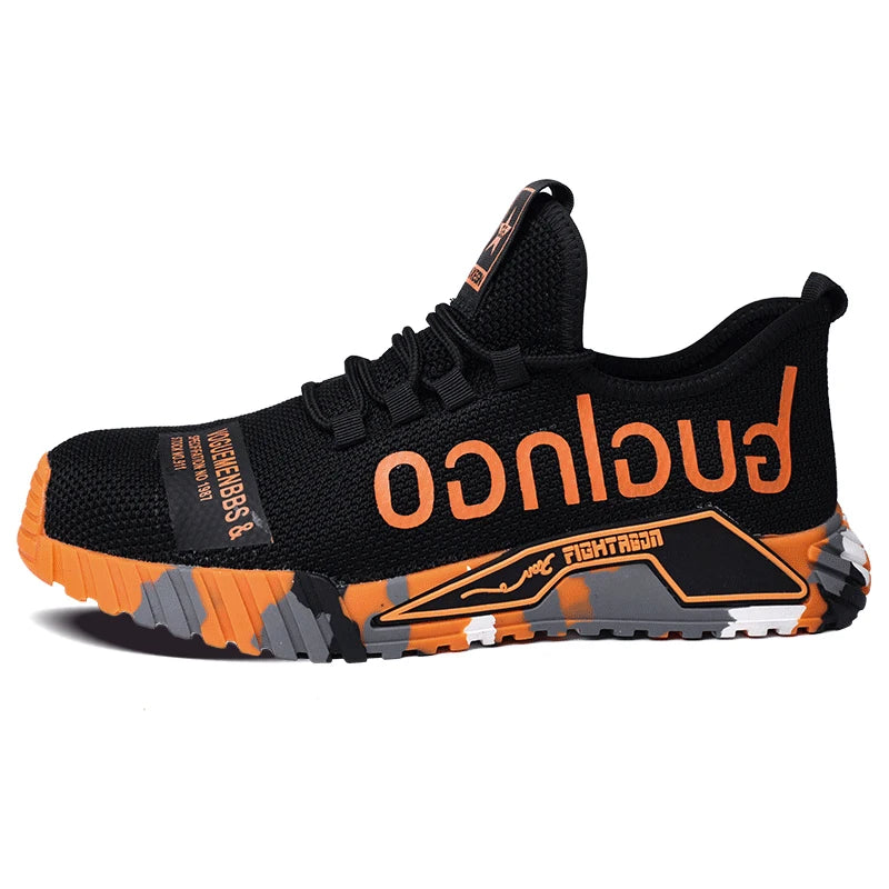 Safety Shoes With Steel Toe Cap Work Sneakers