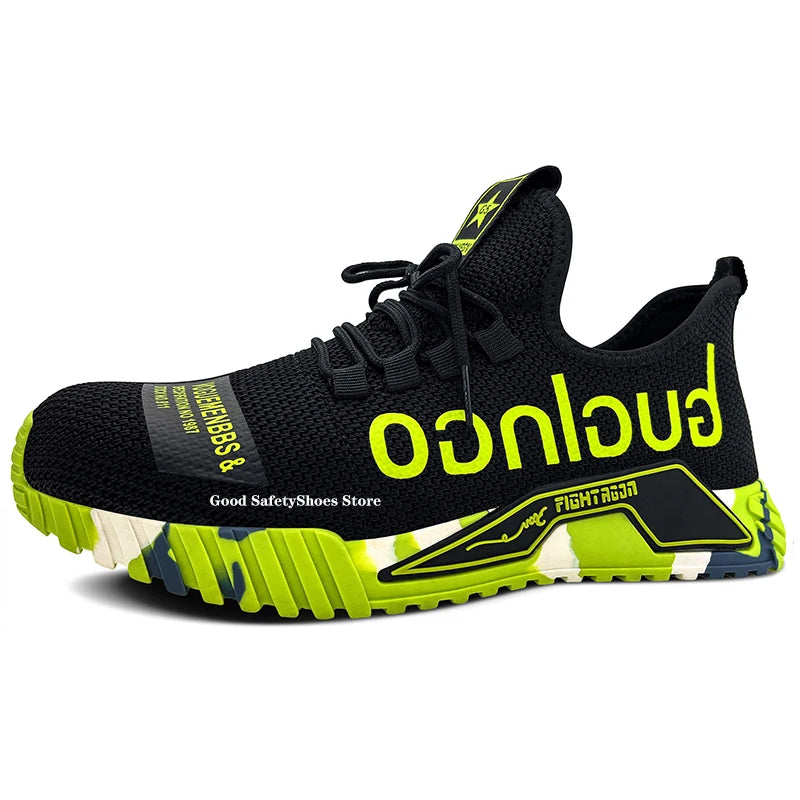 Safety Shoes With Steel Toe Cap Work Sneakers