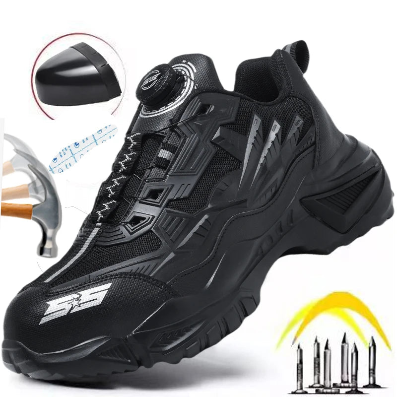 Safety Shoes Anti-puncture Working Sneakers Male Indestructible Work Shoes