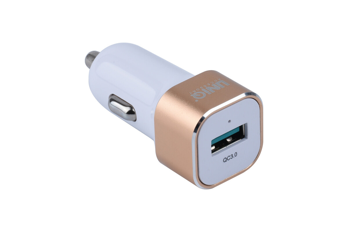 USB Car Charger Quick Charge 3.0 – UNIQ Accessory White