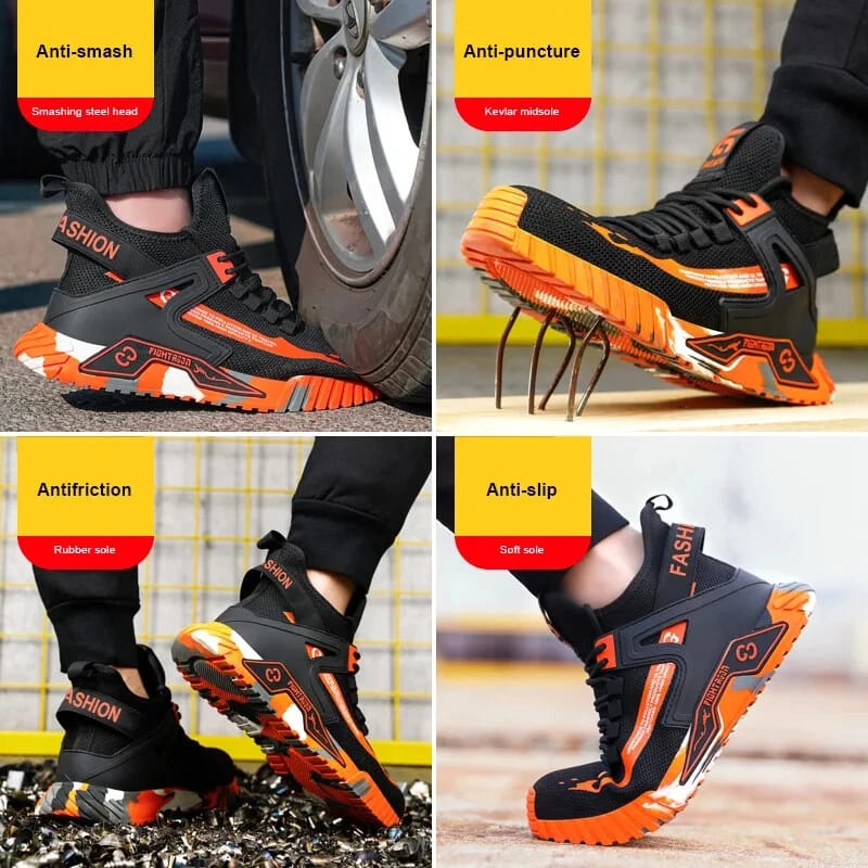 Safety Shoes – Steel Toe & Anti-Puncture Work Sneaker